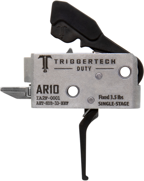 TriggerTech AHTSDB33NNF Duty  Flat Trigger Single-Stage 3.50 lbs Draw Weight Fits AR-10