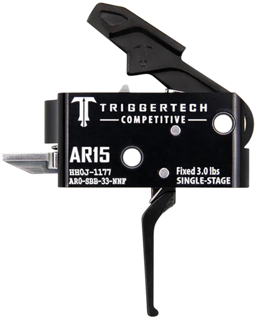 TriggerTech AR0SBB33NNF Competitive  Flat Single-Stage 3 lbs Fixed for AR-15
