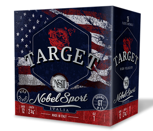 Nobel/eurosports Llc ANS121FSC8 Target  12Gauge 2.75" 1oz 8Shot 25 Per Box/10Case