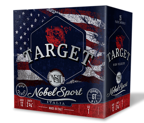 Nobel/eurosports Llc ANS121FSC8 Target  12Gauge 2.75" 1oz 8Shot 25 Per Box/10Case