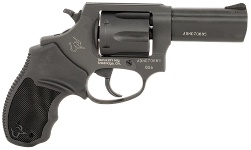 Taurus 2-856P31 856 T.O.R.O. Small 38 Special +P 6 Shot 3" Matte Black Stainless Steel Barrel, Cylinder & Frame, Black Rubber Grip, Transfer Bar Safety, Exposed Hammer