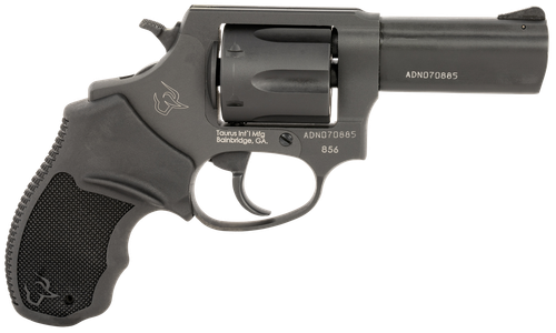 Taurus 2-856P31 856 T.O.R.O. Small 38 Special +P 6 Shot 3" Matte Black Stainless Steel Barrel, Cylinder & Frame, Black Rubber Grip, Transfer Bar Safety, Exposed Hammer
