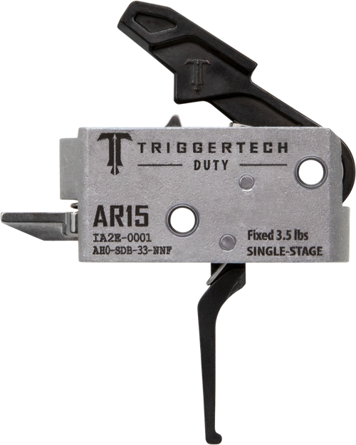 TriggerTech AH0SDB33NNF Duty  Flat Trigger Single-Stage 3.50 lbs Draw Weight Fits AR-15