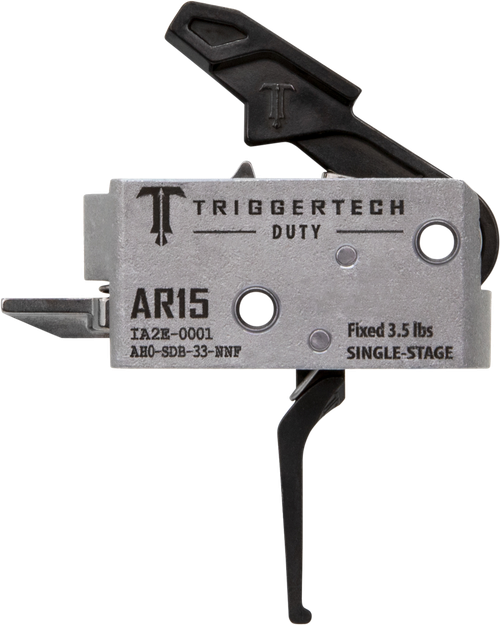 TriggerTech AH0SDB33NNF Duty  Flat Trigger Single-Stage 3.50 lbs Draw Weight Fits AR-15