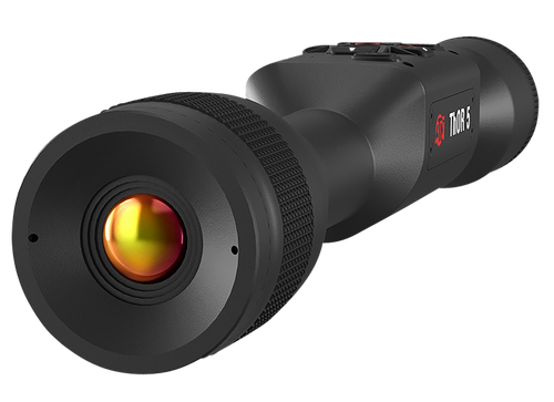 ATN TIWST5319A Thor 5 320 Thermal Rifle Scope, Black Anodized 3-12x Smart Mil Dot Reticle w/Zoom 320x240, 12 Microns 60 fps Resolution