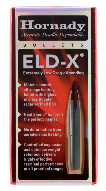 Hornady 25418 ELD-X  25 Cal .257 110 gr Extremely Low Drag eXpanding 100 Per Box/ 25 Case