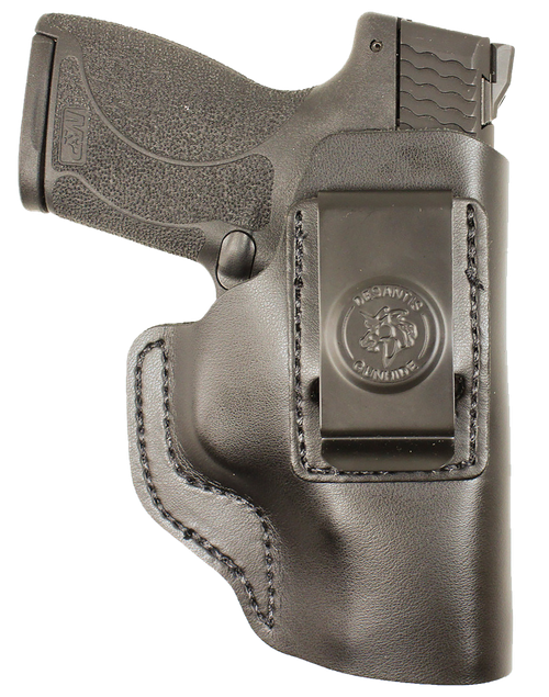 DeSantis Gunhide 031BA5EZ0 Insider  IWB Black Leather Belt Clip Fits S&W M&P 45/Shield M2.0 9/40 Right Hand