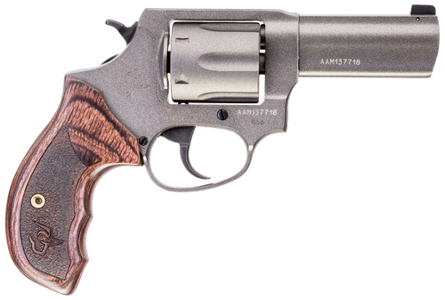 Taurus 2-8563CNS 856 Defender Small 38 Special +P 6 Shot 3" Tungsten Cerakote Stainless Steel Barrel, Cylinder & Frame, Altamont Wood Grip, Transfer Bar Safety, Exposed Hammer