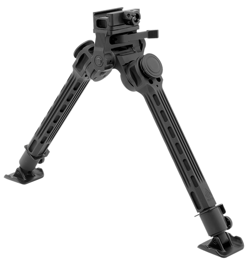 Leapers TLBPFS01A Big Bore  Bipod Black Anodized 9-14" Aluminum/Steel