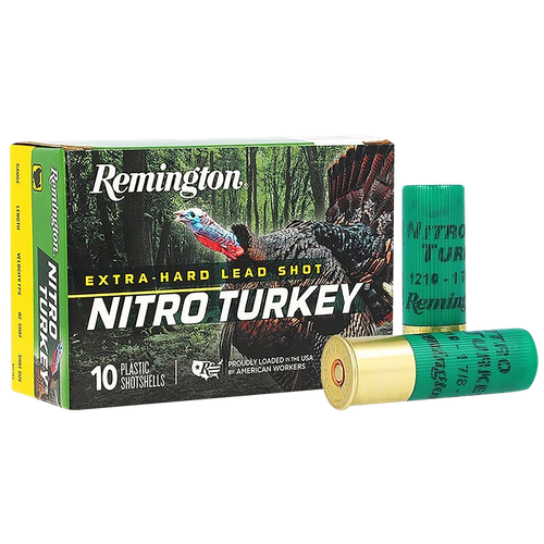 Remington Ammunition 26693 Nitro Turkey  12Gauge 3" 1 7/8oz 4Shot 10 Per Box/10 Case