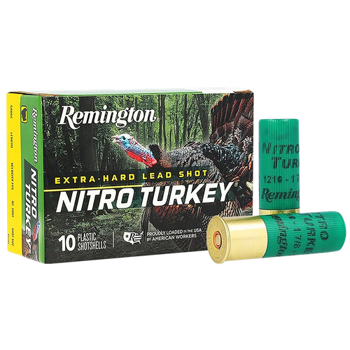 Remington Ammunition 26693 Nitro Turkey  12Gauge 3" 1 7/8oz 4Shot 10 Per Box/10 Case