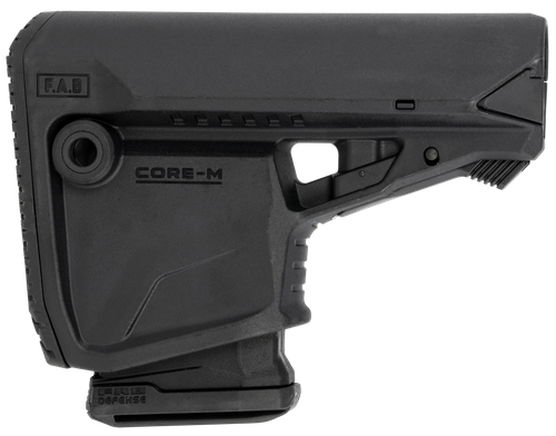 FAB Defense FXGLCOREMAGB GL-Core Survival Buttstock w/Rubber Butt Pad & Built-In Mag Carrier for AR-Platform Compatible w/Mil-Spec & Commercial Tubes Black Polymer (Tube NOT Included)
