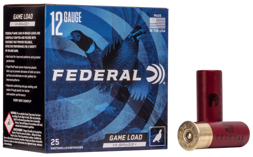 Federal H12675 Game-Shok High Brass 12Gauge 2.75" 1 1/4oz 7.5Shot 25 Per Box/10 Case