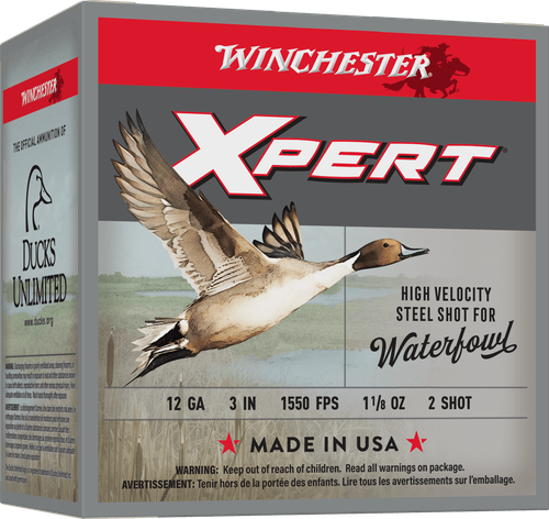 Winchester Ammo WEX1232 Super X Xpert High Velocity 12Gauge 3" 1 1/8oz 2Shot 25 Per Box/10 Case