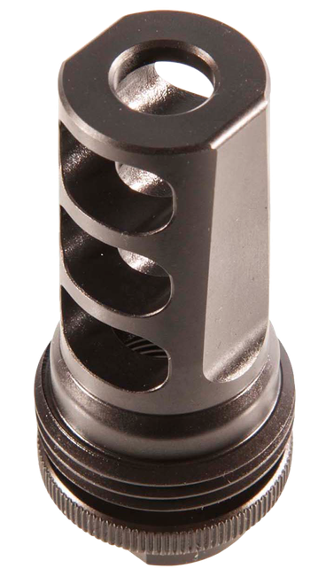 SilencerCo AC591 ASR Muzzle Brake Black Steel with 5/8"-24 tpi Threads for 30 Cal