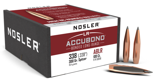 Nosler 58518 AccuBond Long Range 338Cal 300gr Spitzer Point 100/Box