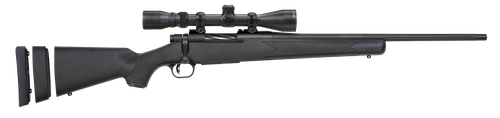 Mossberg 27840 Patriot Super Bantam 243 Win Caliber with 5+1 Capacity, 20" Fluted Barrel, Matte Blued Metal Finish & Black Synthetic Stock Right Hand (Youth) Include 3-9x40mm Scope
