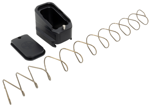 Shield Arms G17ME5BLK Magazine Extension  +5 Extended 40 S&W/9mm Luger  Compatible w/Glock 17/19X/22/34/35/45, Black Anodized Aluminum