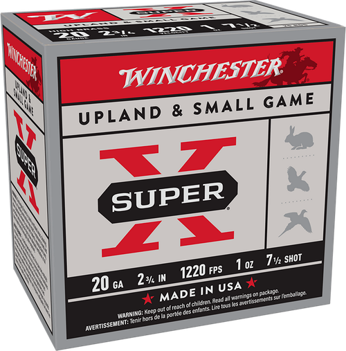 Winchester Ammo X207 Super X Heavy Game Load High Brass 20Gauge 2.75" 1oz 7.5Shot 25 Per Box/10 Case