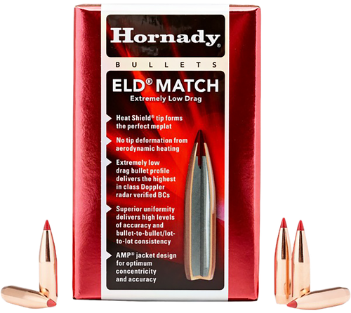 Hornady 245301   6mm .243 109gr Extremely Low Drag-Match 500 Per Box/6 Case