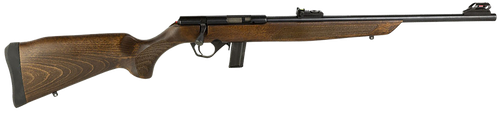 Rossi RB22L1811WD RB22  Full Size 22 LR 10+1 18" Matte Black Steel Barrel, Dovetail Base Steel Receiver, Hardwood Monte Carlo Stock