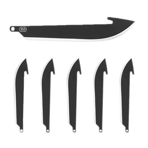 Outdoor Edge RR35K6C   3.50" Drop Point Plain 420J2 SS Blade 6 Blades
