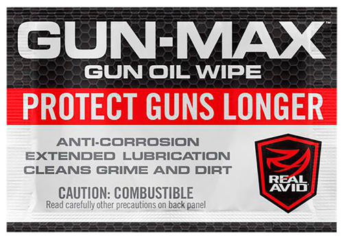 Real Avid AVGMW25 Gun-Max Gun Oil Against Corrosion & Lubricates Wipes 25 Count