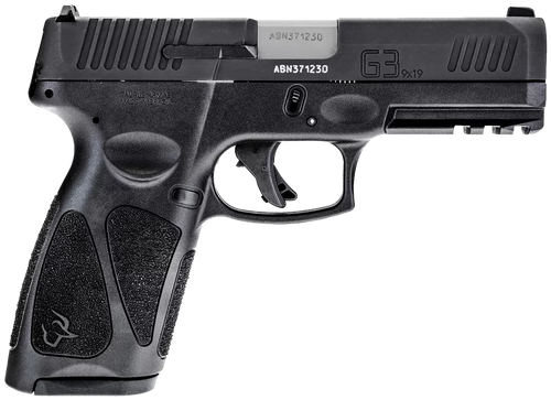 Taurus 1G3B941 G3  Full Size Frame 9mm Luger 15+1/17+1 4" Matte Stainless Steel Barrel, Matte Black Tenifer Serrated Steel Slide, Black Polymer Frame w/Picatinny Rail, Black Polymer Grip, Right Hand