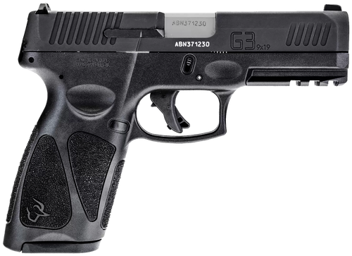 Taurus 1G3B941 G3  Full Size Frame 9mm Luger 15+1/17+1 4" Matte Stainless Steel Barrel, Matte Black Tenifer Serrated Steel Slide, Black Polymer Frame w/Picatinny Rail, Black Polymer Grip, Right Hand