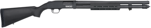 Mossberg 51604 590S  12 Gauge Pump 3" 13+1 20" Matte Blued Steel Barrel, Matte Blued Optic Ready Receiver, Fixed Black Synthetic Stock, Right Hand