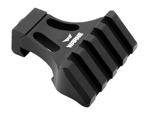 Warne A645TW Side Mount Adapter  Picatinny Rail Mount Black Aluminum