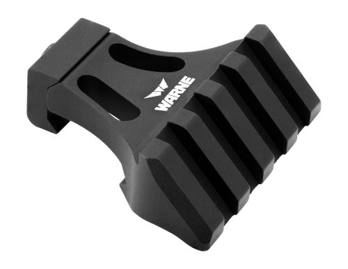 Warne A645TW Side Mount Adapter  Picatinny Rail Mount Black Aluminum