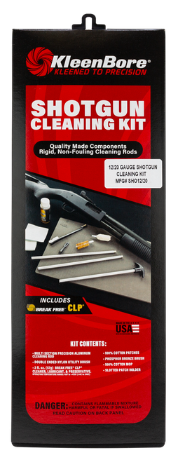 KleenBore SHO1220 Classic Cleaning Kit 12 / 20 Gauge Shotgun