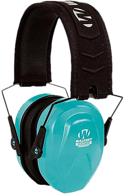 Walker's GWPCRSEMTL Razor Compact Electronic Muff 23 dB Over the Head Teal
