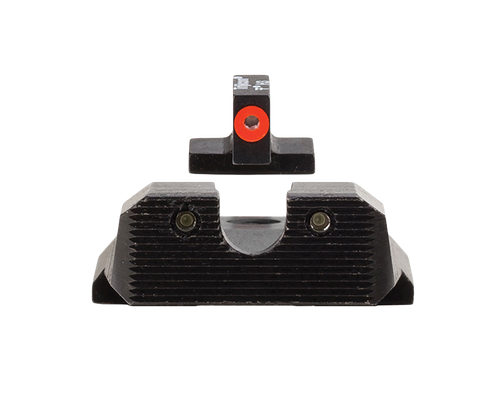 Trijicon 600851 HD XR Night Sight Set Green Tritium/Orange Outline Front, Green Tritium Rear, Black Frame Fits S&W M&P/M&P M2.0