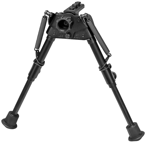 Harris Bipods S-BRM-LOK Swivel BR M-LOK, 6-9", Black Steel/Aluminum, Rubber Feet