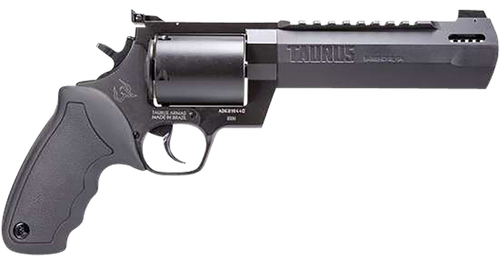 Taurus 2500061RH Raging Hunter  Large Frame 500 S&W Mag 5rd 6.75" Black Ported/Target Crown Barrel, Matte Black Oxide Cylinder, Black Steel Frame Black Rubber Grip