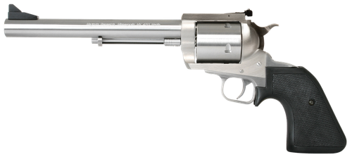 Magnum Research BFR45707 BFR Long Cylinder Large Frame 45-70 Gov 5 Shot, 7.50" Brushed Stainless Steel Barrel, Cylinder & Frame, Black Hogue Rubber Grip, Exposed Hammer