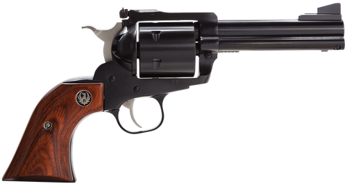 Ruger 0813 Super Blackhawk  Large Frame 44 Rem Mag/44 Special 6rd 4.63" Blued Alloy Steel Barrel, Cylinder & Frame, Hardwood Grip, Transfer Bar Safety, Exposed Hammer