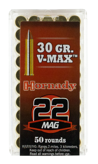 Hornady 83202 Varmint Express  22 WMR 30 gr Hornady V Max 50 Per Box/ 40 Case