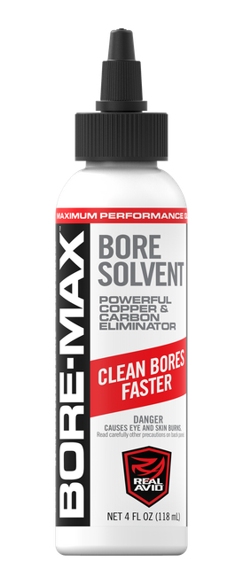 Real Avid AVBMBS4L Bore-Max Solvent Removes Carbon, Powder, Lead, Plastic Fouling 4 oz Bottle