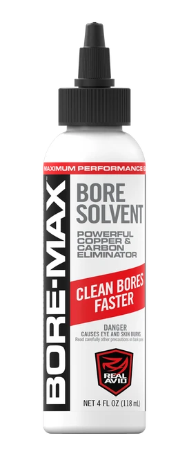 Real Avid AVBMBS4L Bore-Max Solvent Removes Carbon, Powder, Lead, Plastic Fouling 4 oz Bottle