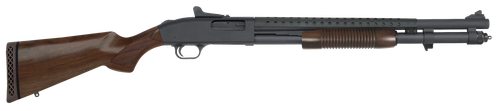Mossberg 51665 590A1 Retrograde 12 Gauge 3" 8+1 20" Parkerized Heavy-Walled Barrel Black Rec with Ghost Ring Sight Walnut Stock Right Hand