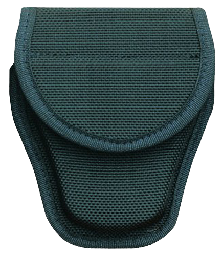 Bianchi 17390 7300 Covered Handcuff Case Standard Linked Handcuffs Accumold Black Basketweave 2.25" Hook & Loop