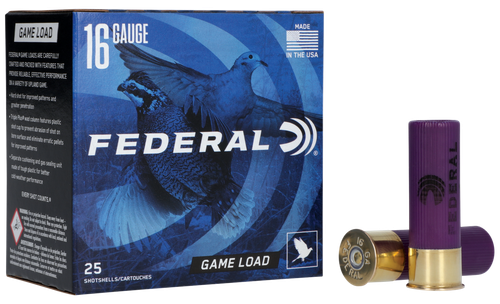 Federal H16075 Game-Shok Upland 16Gauge 2.75" 1oz 7.5Shot 25 Per Box/10 Case