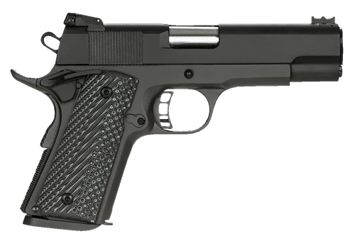 Rock Island 51857 Rock Ultra CCO 45 ACP 7+1 4.20" Button-Rifled Barrel, Black Parkerized Serrated Steel Slide, Black Anodized Aluminum Frame w/Beavertail, G10 Tactical Grip, Right Hand