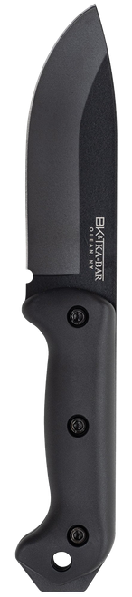 Ka-Bar BK2 Becker Campanion 5.25" Fixed Clip Point Drop Point Plain Black 1095 Cro-Van Blade, Black Ultramid Handle, Includes Sheath