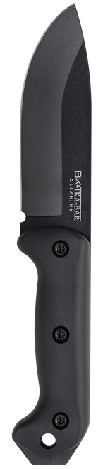 Ka-Bar BK2 Becker Campanion 5.25" Fixed Clip Point Drop Point Plain Black 1095 Cro-Van Blade, Black Ultramid Handle, Includes Sheath