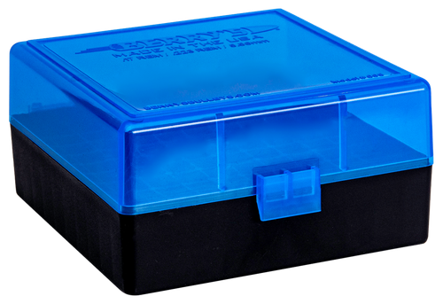 Berry's 86410 Ammo Box  223Rem/5.56NATO Blue/Black Polypropylene 100rd