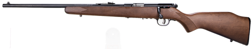 Savage Arms 95700 93 G Full Size 22 WMR 5+1 21" Matte Black Sporter Barrel, Matte Black Drilled & Tapped Carbon Steel Receiver, Satin Hardwood Fixed Stock, Left Hand